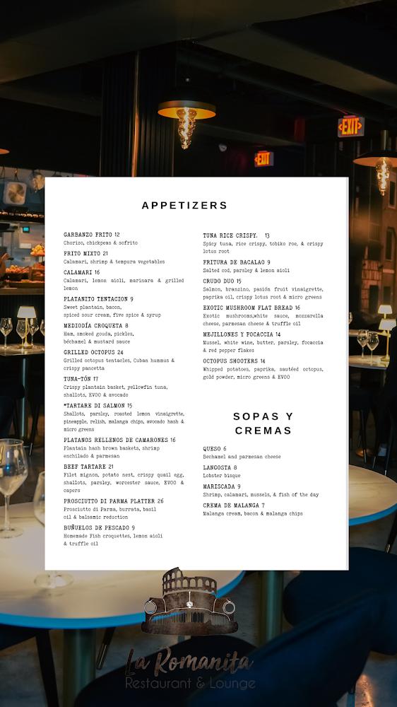 La Romanita Restaurant and Privato Lounge Malanga Fritta